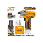 ელექტრო იმპულსური ხრახნდამჭერი 12V Li-Ion CIRLI12015